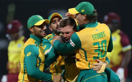 South Africa advances to T20 World Cup semi final.