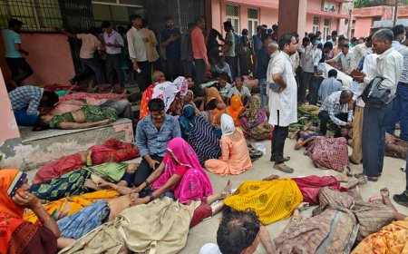 Stampede at religious event in India leaves more than 100 dead.
