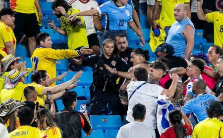 Copa America: Darwin Núñez and Uruguay players clash with fans after exit