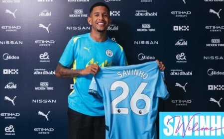 Man City sign Brazil winger Savinho until 2029
