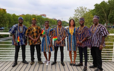 Paris Olympics: Team Ghana wears BATAKARI at Opening Ceremony