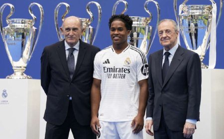 Real Madrid present Endrick, 18, after completing transfer