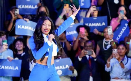 Megan Thee Stallion Performs At Atlanta Rally For Kamala Harris