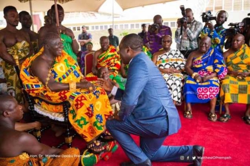 Don’t let Bawumia regret choosing you – Otumfuo tells Napo