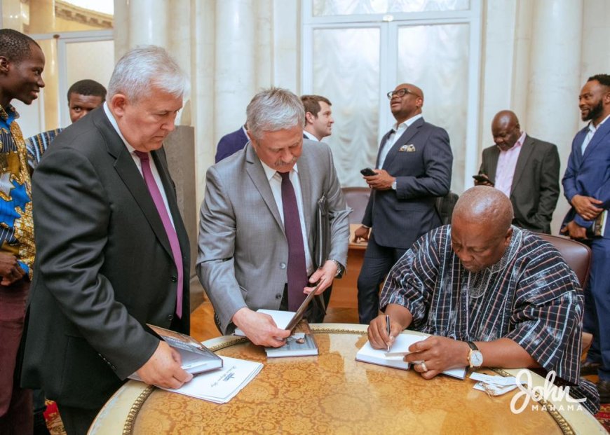 Mahama launches Russian language translation of his book in Moscow