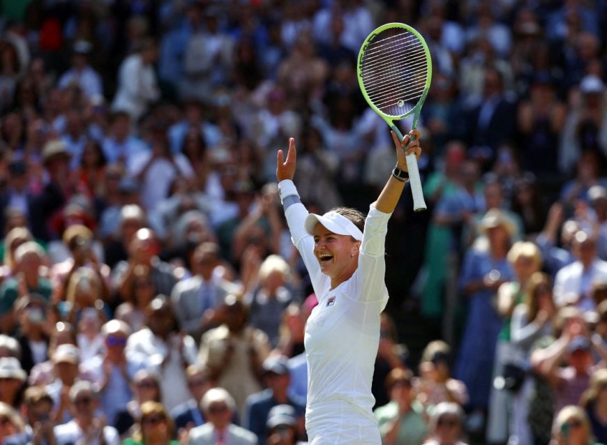 Barbora Krejčíková wins first Wimbledon title