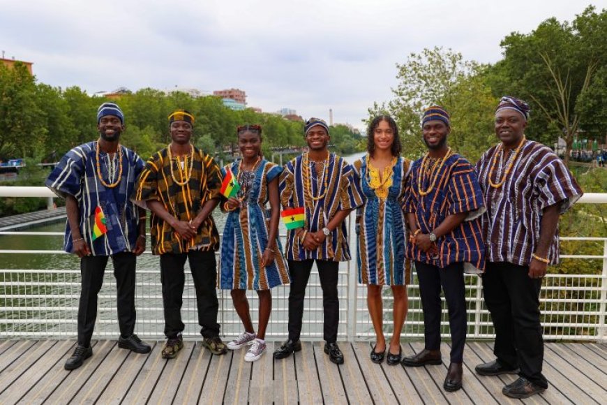 Paris Olympics: Team Ghana wears BATAKARI at Opening Ceremony