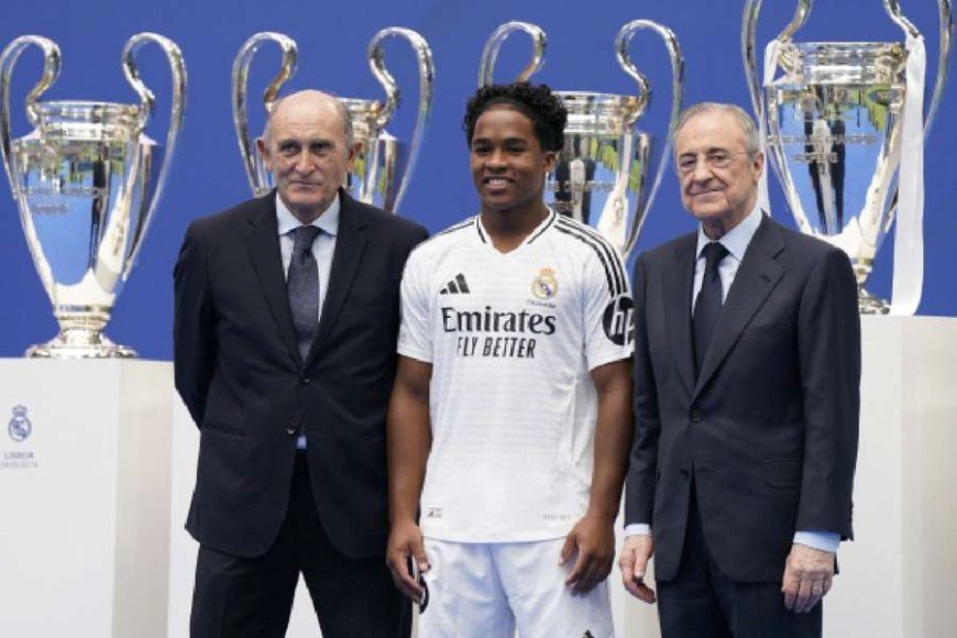 Real Madrid present Endrick, 18, after completing transfer