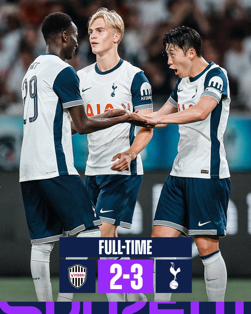 Tottenham come from behind to beat Vissel Kobe 3-2 in Japan tour