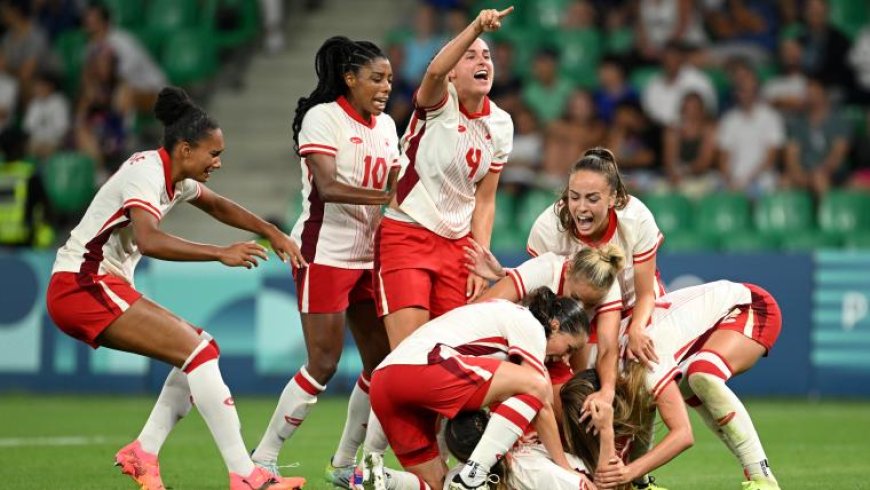 Canada's women beat Colombia to advance to Paris knockout stage