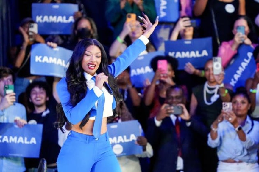 Megan Thee Stallion Performs At Atlanta Rally For Kamala Harris