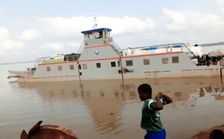 Staff repairing broken-down ferry dies