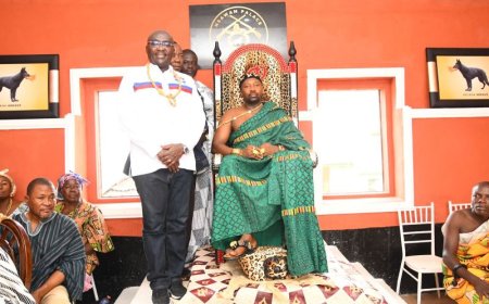 Bawumia enstooled as 'Chief of the Internet' in Nsawam