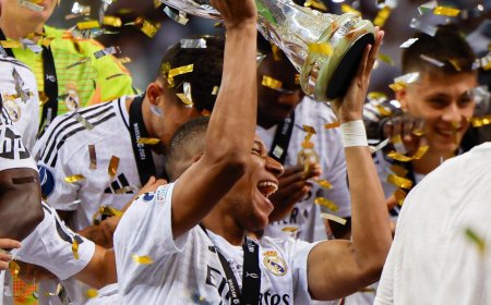 Kylian Mbappé scores in debut as Real Madrid win Super Cup