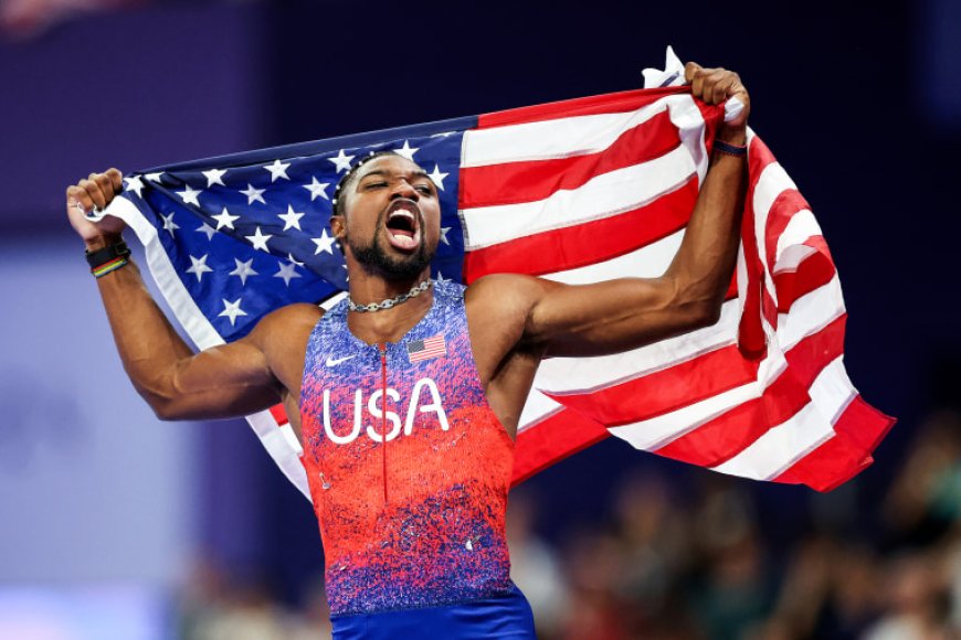 Noah Lyles takes the Olympic gold in the  Men's 100m by the slimmest of margins