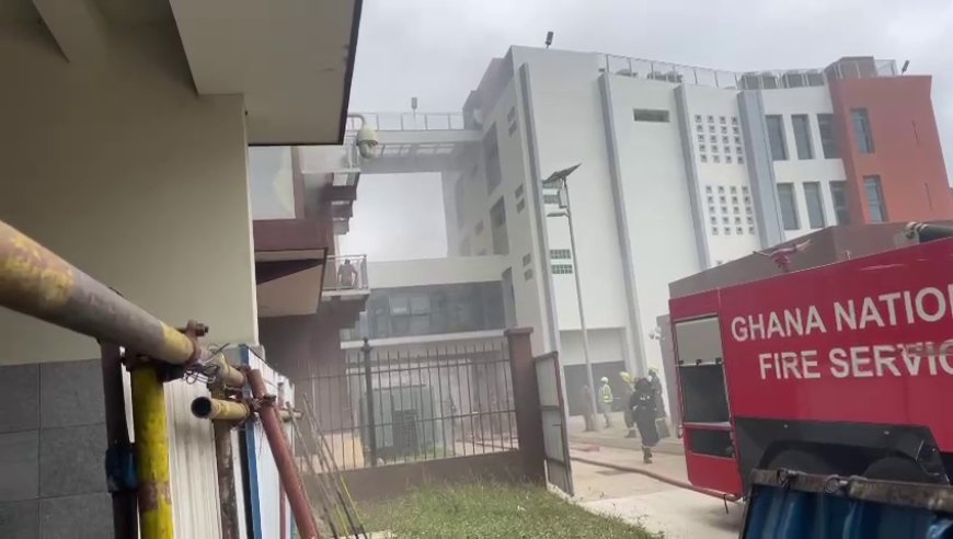 Fire hits Ghana's Parliament's Job 600 building