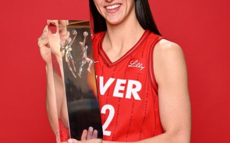 Caitlin Clark wins WNBA Rookie of the Year after historic debut with Fever