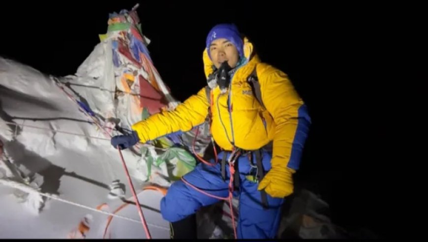 Teen breaks record by climbing Earth's highest peaks