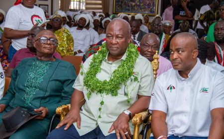 Election 2024: Bawumia, Mahama seek Ga Mantse's blessing