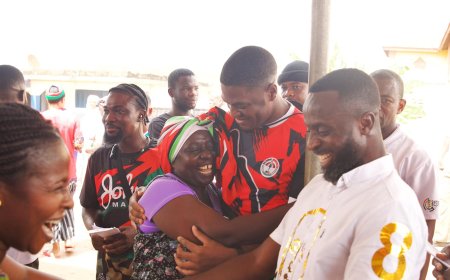Mahama's Son, Sharaf Leads NDC's Final Push in Ashanti Region with door-to-door campaign