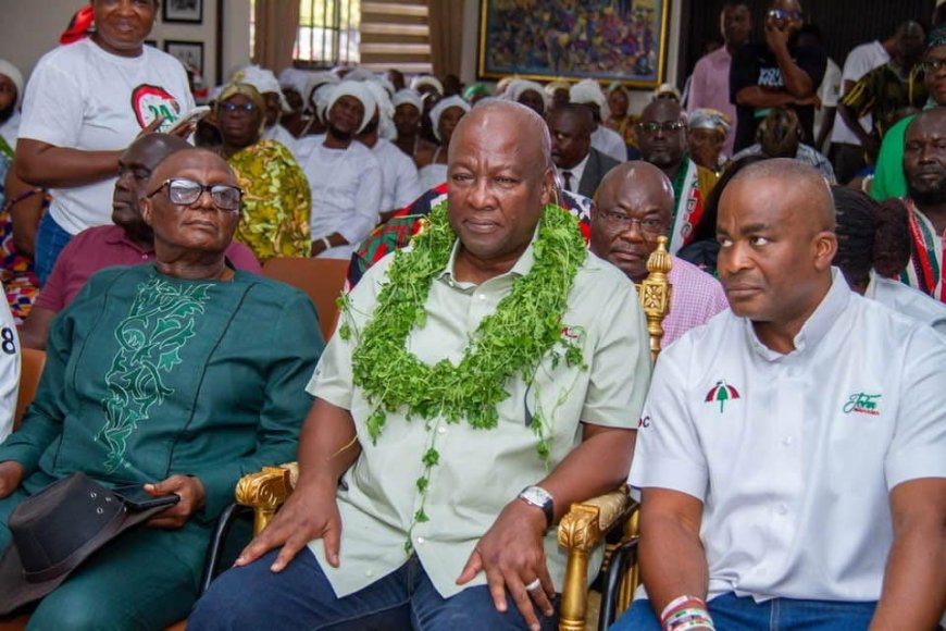 Election 2024: Bawumia, Mahama seek Ga Mantse's blessing