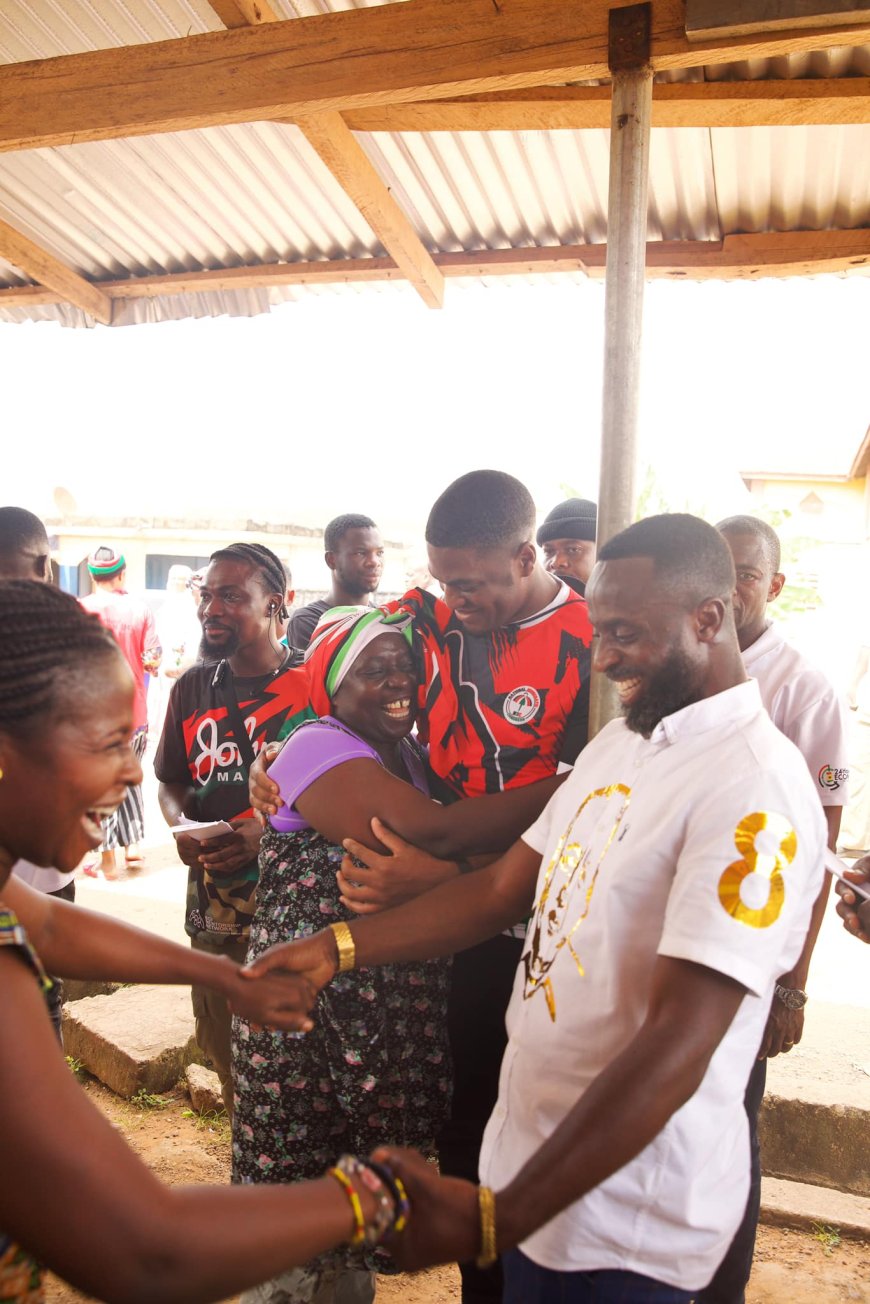 Mahama's Son, Sharaf Leads NDC's Final Push in Ashanti Region with door-to-door campaign