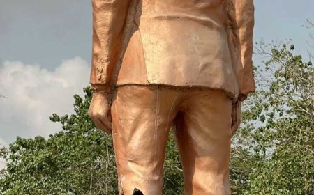 Akufo-Addo's Statue in Sekondi-Takoradi Found Damaged Amid Backlash