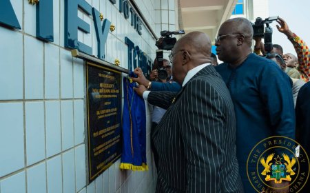 Akufo-Addo Commissions Twin Tower Multi-purpose Building At UPSA {In-Pictures}