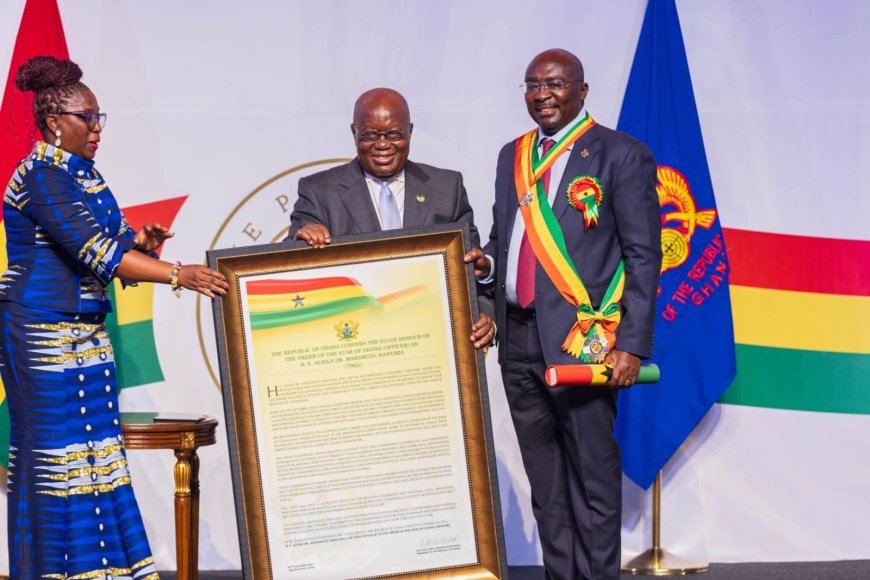 Akufo-Addo Honors Bawumia with Prestigious 'Order of the Star of Ghana' Award