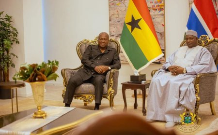 President Mahama Embarks on Diplomatic Visit to The Gambia and Senegal