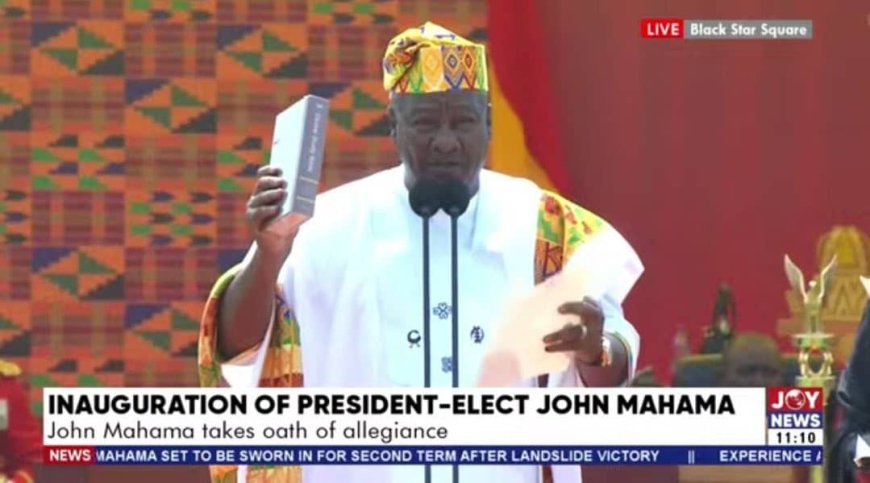 Mahama' Second Coming:  John Dramani Mahama Sworn in as Ghana's President