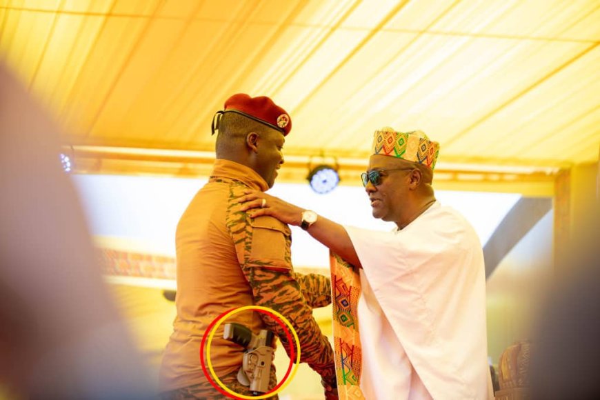 Capt. Traoré's Sidearm Display Close to Mahama Sets Tongues Wagging