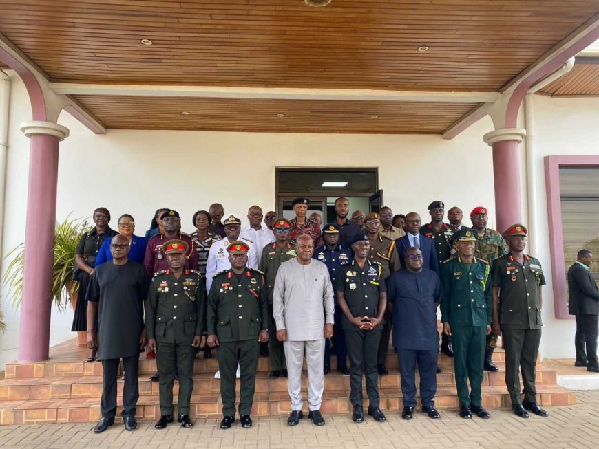 Mahama Meets Security Chiefs Ahead of Peace Mission to Bawku