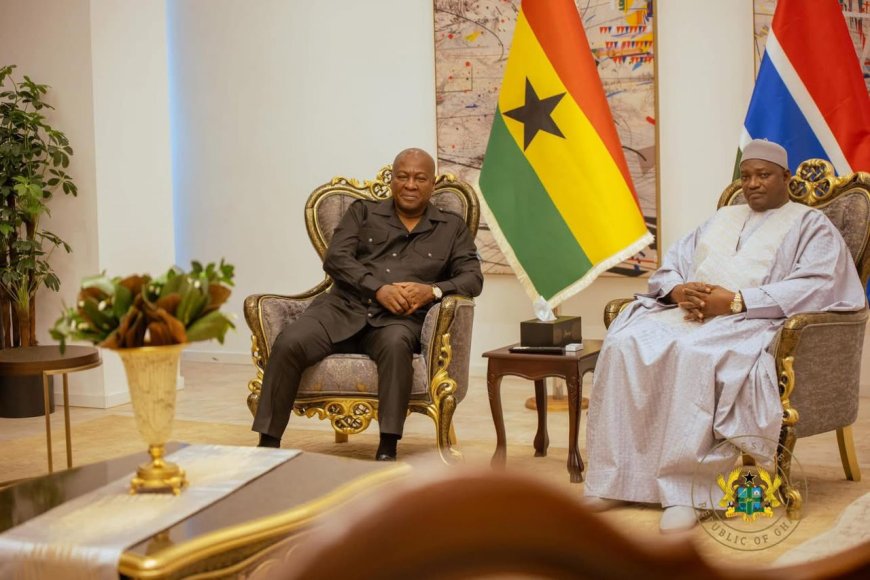 President Mahama Embarks on Diplomatic Visit to The Gambia and Senegal