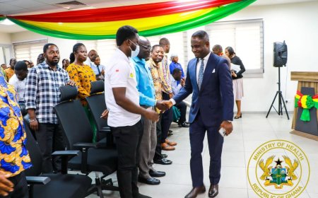 Akandoh Vows to Revamp Ghana's Healthcare System as he takes Office Today {In-Pictures}