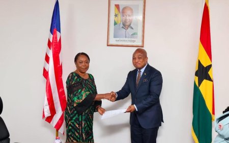 Ghana and Liberia Strengthen Ties as Ambassador-Designate Presents Letters