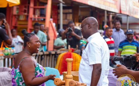 Ato Forson Meets with Makola Market Women to Discuss Economic Concerns Ahead of Budget Presentation