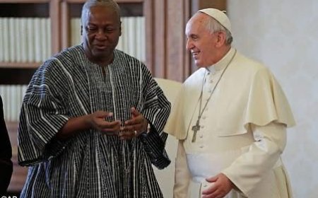 President Mahama Pays Tribute to Late Pope Francis' 'Legacy'