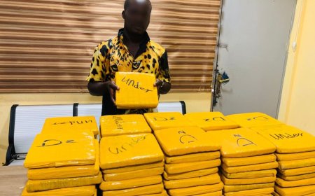 Police Nab Suspect with 92 Slabs of Indian Hemp in Akatsi