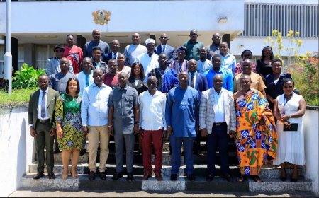 Armah-Kofi Buah Inaugurates New Lands Commission Board, Tasks Them on Galamsey, Land Sales