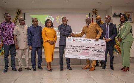 Seidu Agongo and Alive Foundation Donates GHS50K to Ghana Medical Trust Fund