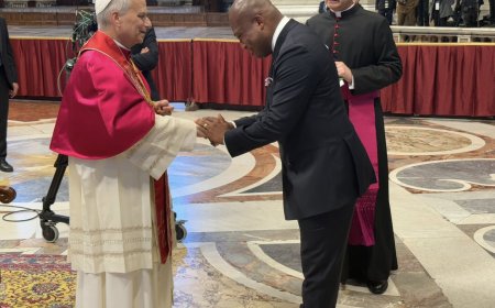 Ablakwa Represents Mahama at Pope Leo's Inauguration Mass, Meets Cardinal Turkson in Vatican