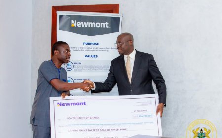 Newmont Pays $174m in Capital Gains to Government