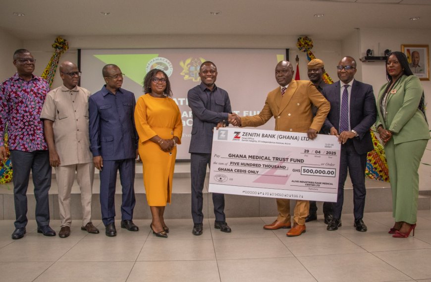 Seidu Agongo and Alive Foundation Donates GHS50K to Ghana Medical Trust Fund