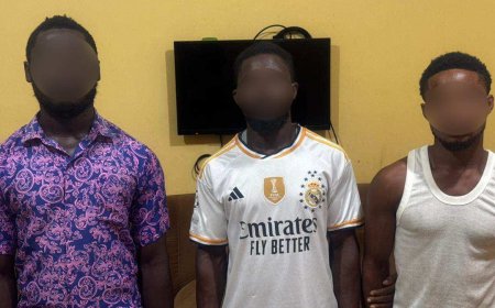 Axim Police Command Nabs 3 Suspected Armed Robbers