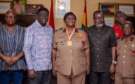 Ghana Armwrestling Federation Forges Development Partnership with Fire Service