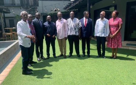 Bawumia, Ken Agyapong, Adutwum, and Bryan Acheampong Pose for Photos as NPP Flagbearer Contest Heats Up