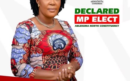 NDC Breaks NPP's Grip on Ablekuma North as Ewurabena Aubynn Wins Historic Rerun