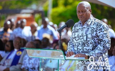 Mahama Pays Tribute to Late President Mills, Credits Him for 'Reset Agenda'