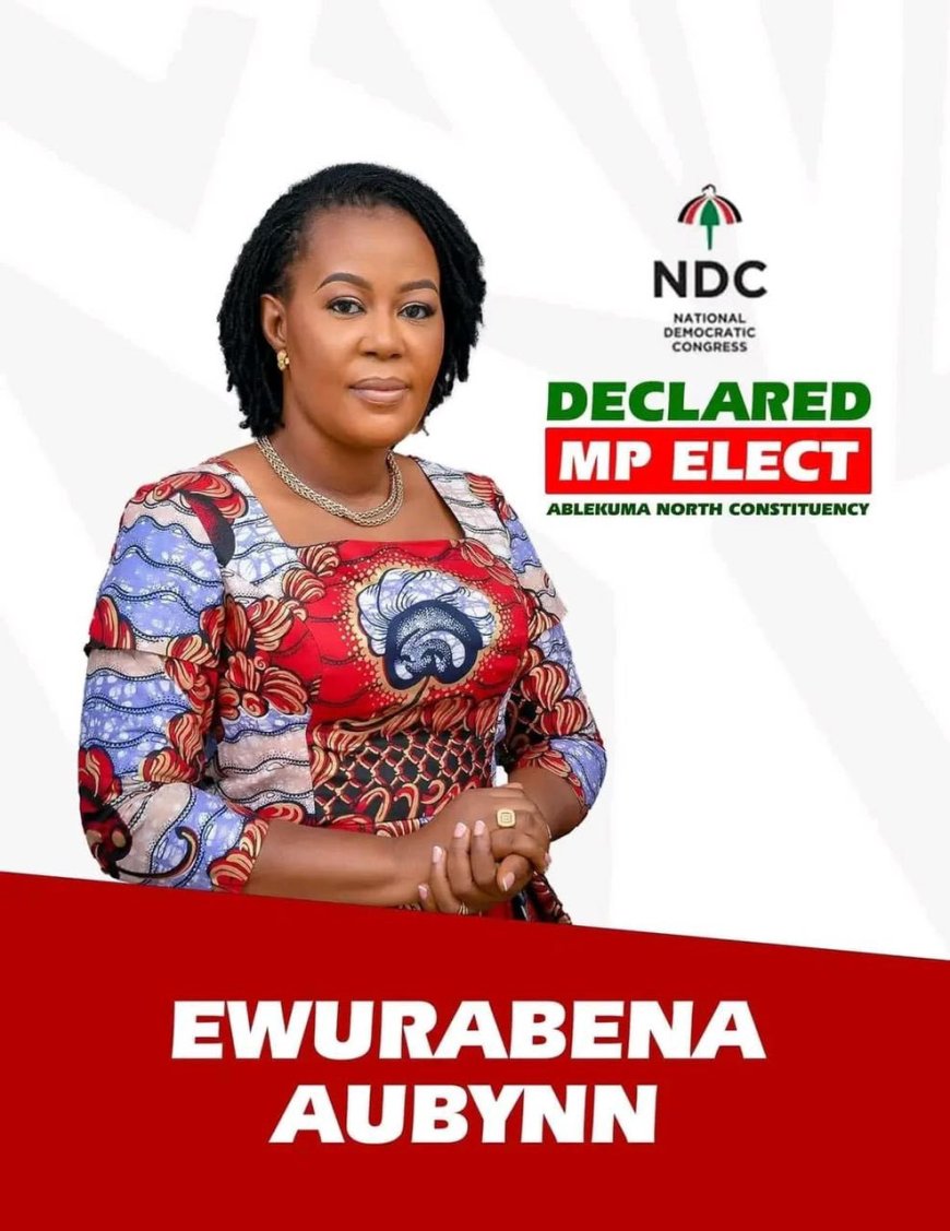 NDC Breaks NPP's Grip on Ablekuma North as Ewurabena Aubynn Wins Historic Rerun